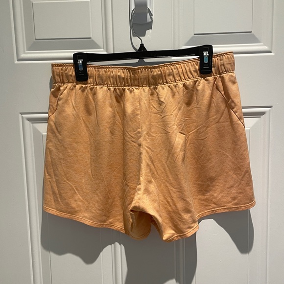 Nike Dri-Fit Peach Orange Athletic Shorts, Large, Logo Waistband Drawstring Soft - Picture 13 of 14